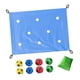 thumbnail image 2 of Lona Con Agujeros Que Mejora Las Habilidades Sociales. Juego De Trabajo En Equipo Para Eventos En Gimnasios De Pastizales. Azul Cielo., 2 of 5