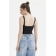 thumbnail image 3 of Polera Mujer Escote Corazón Y Recogido Negro, 3 of 4