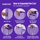 thumbnail image 5 of Carrito utilitario plegable SUBICOO, caja rodante portátil, color morado, 5 of 9