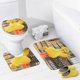 thumbnail image 4 of Big Bird-theme 4-Piece Shower Curtain Set with Rugs, Waterproof Bathroom Decor Set Includes Bath Mat, U-Shaped Rug, Toilet Lid Cover and Curtain with Hooks, 4 of 6