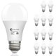 thumbnail image 1 of Bombilla LED evelor A19 9W 5000K regulable – Pack de 12, 1 of 6