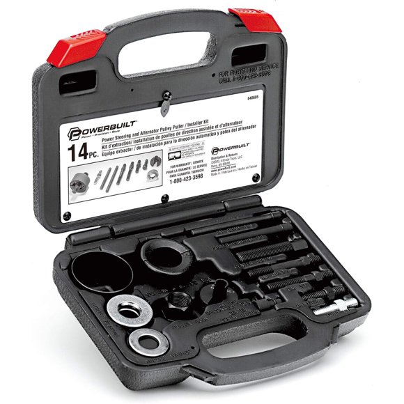 Powerbuilt 14Pc Power Steering and Alternator Pulley Tool Set