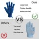 thumbnail image 4 of Guantes de baño exfoliantes CLEEDY 4 piezas azul y rosa, 4 of 7