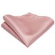 thumbnail image 4 of Corbata Rosa hombre seda con paño y colleras Palo Rosa, 4 of 7
