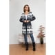 thumbnail image 2 of Sweater Largo Tapado Tipo Cardigan Mujer Abrigo Etnico Tendencia 7011, 2 of 3