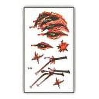 Nonstop - Tatuaje Temporal Halloween Cosplay Disfraz - Herida - 2B