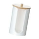 thumbnail image 2 of Dispensador De Tazas De Ba?o, Organizador De Tazas De Enjuague Para Encimera, Habitación De Invitados, Hogar, Blanco Con Tapa De Madera, 2 of 5