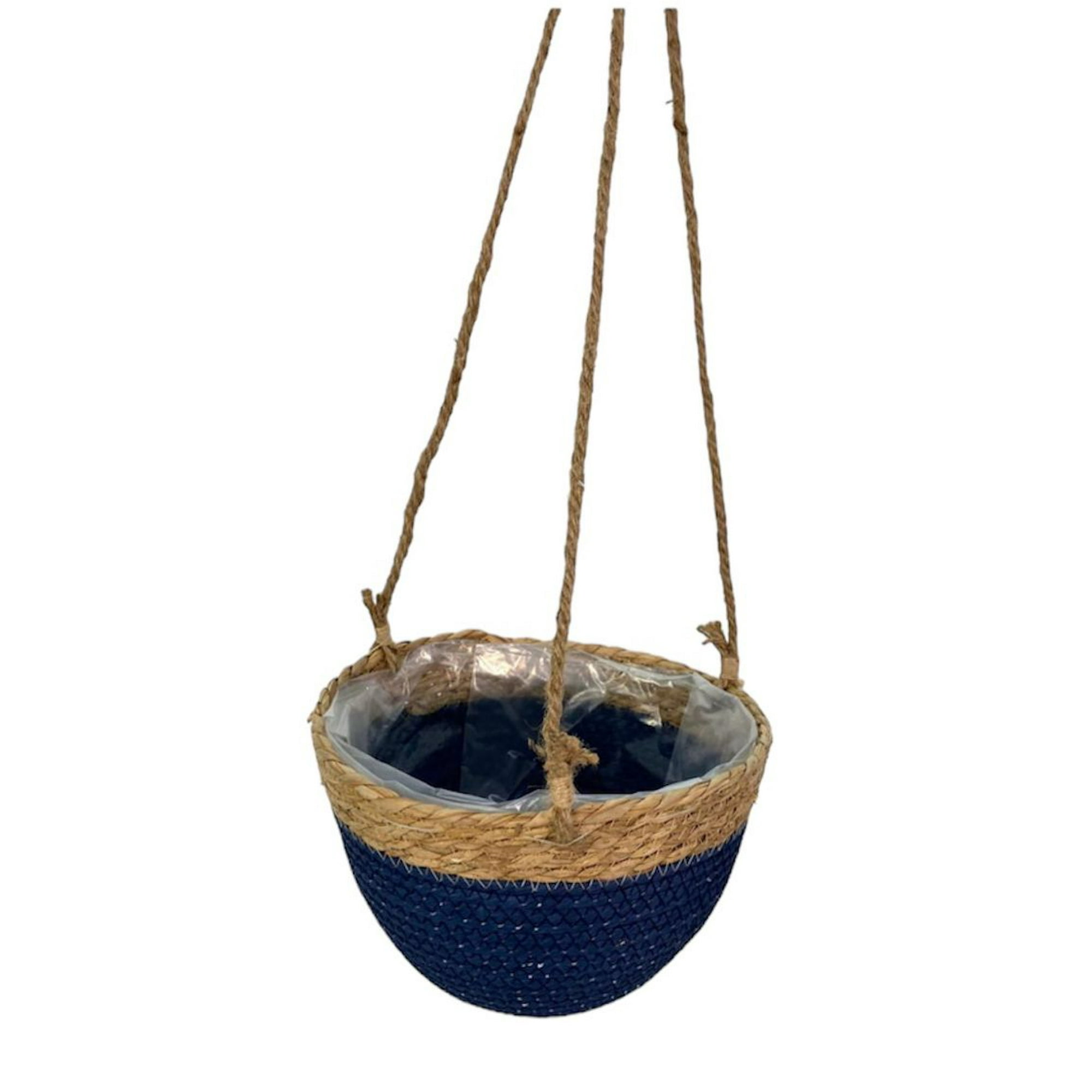 Oem - Maceta Colgante Macetero Colgante De Mimbre Tejido Cesta