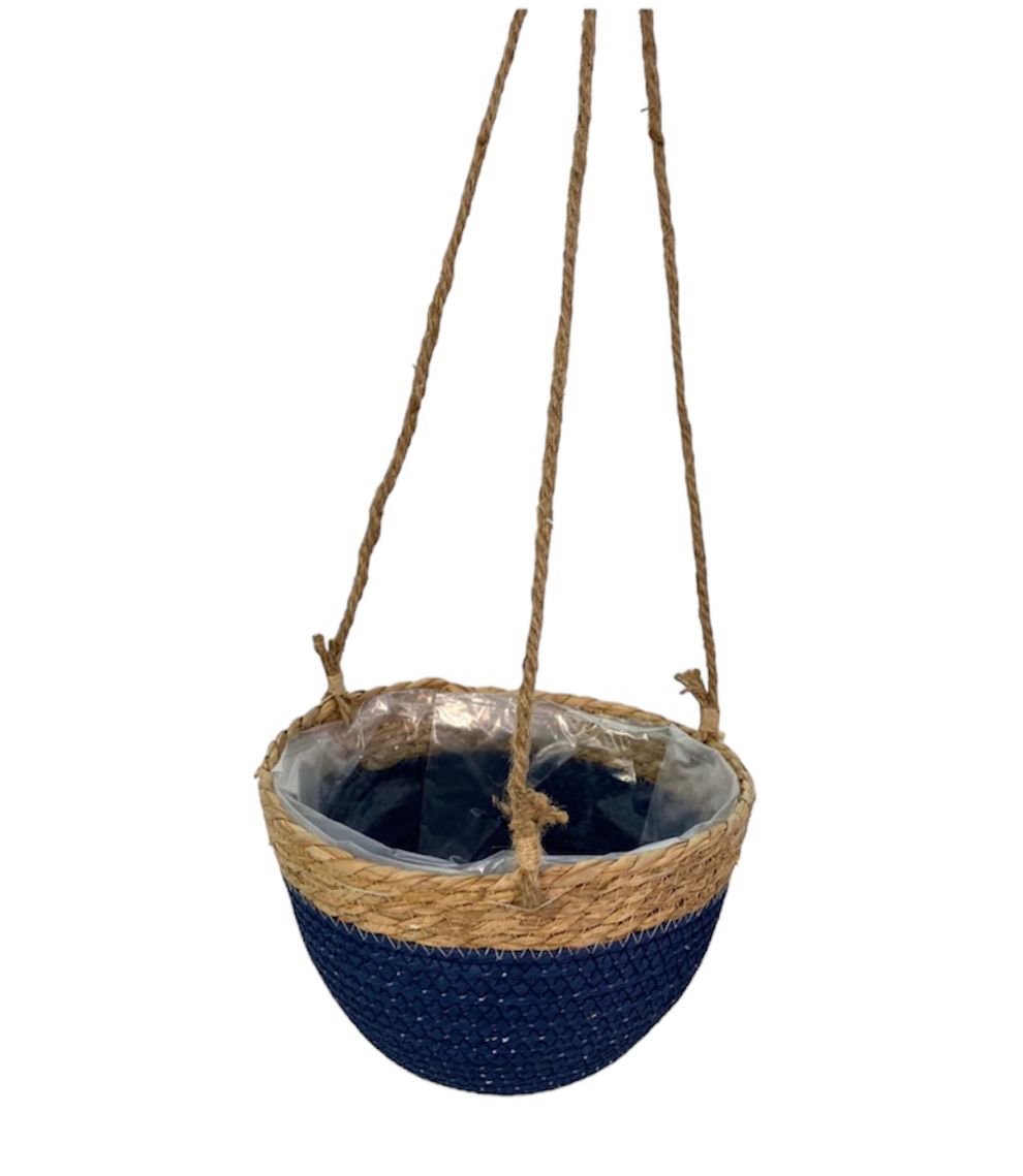 Oem - Maceta Colgante Macetero Colgante De Mimbre Tejido Cesta