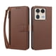 thumbnail image 1 of Funda Tipo Billetera para Motorola Moto Edge 50 Ultra 5G con Soporte y Bolsillo con Cierre Marrón, 1 of 1