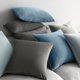 thumbnail image 4 of Fundas de almohada MIULEE de terciopelo de 40 x 40 cm, color azul claro, paquete de 2, 4 of 7