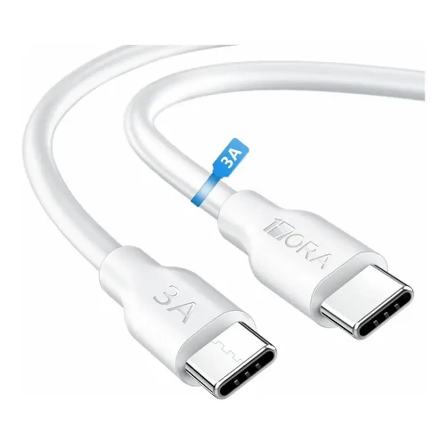 Genérico - Cable De 2 Entradas Tipo C Blanco 1hora