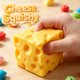 thumbnail image 5 of Juguete antiestrés squishy de queso QPNGKT para adultos (amarillo), 5 of 6