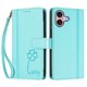 thumbnail image 3 of Funda Cartera Trébol para iPhone 16 con Ranuras Tarjetas y Carga Inalámbrica Verde menta, 3 of 6