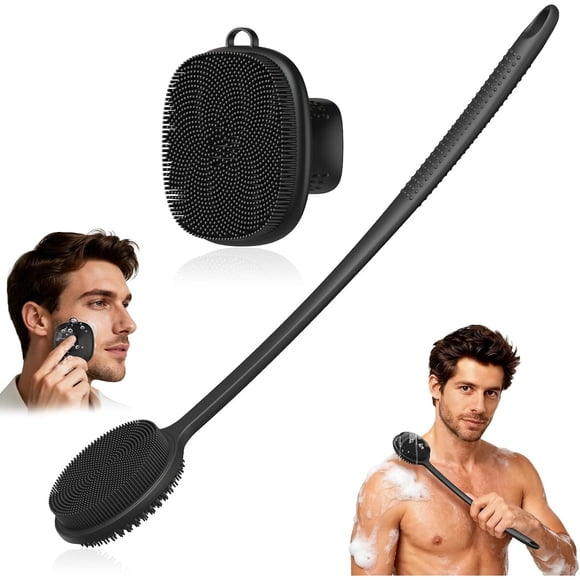 Silicone Back Scrubber for Shower Silicone Face Scrubber, 2