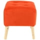 thumbnail image 3 of Pouf Alemania Naranjo Felpa 42x42x43 cm, 3 of 3