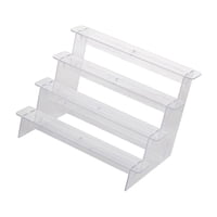 Bothyi - Estante De Almacenamiento De Escaparate Elevador De Exhibición De Escalera Acrílica Para Billetera Escritorio De Hogar 4 Capas 29Cm