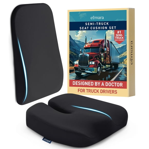 Set ergonómico de 2 piezas de cojines para asiento de camión Elmara