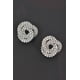 thumbnail image 2 of Pendientes Fashnzfab Botón Strass Oro y Plata, 2 of 4