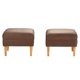 thumbnail image 4 of Set Poufs Provenza Felpa 04 Chocolate, 4 of 5