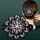 thumbnail image 1 of Rhinestones Flower Hair Clip Ponytail Hairclip Duckbill Hairpin Barrette Crystal Fancy Decorative Hair Accessories For Women, 1 of 3