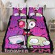thumbnail image 2 of Invader Zim Face on print Soft Bed Set Lightweight 3 Pieces Bedding Sets for All Season Comforter Set Easy Care, 2 of 5