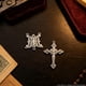 thumbnail image 5 of Juego de 4 juegos de centros de la Virgen María y crucifijos Cluksik en dorado/plata, 5 of 7