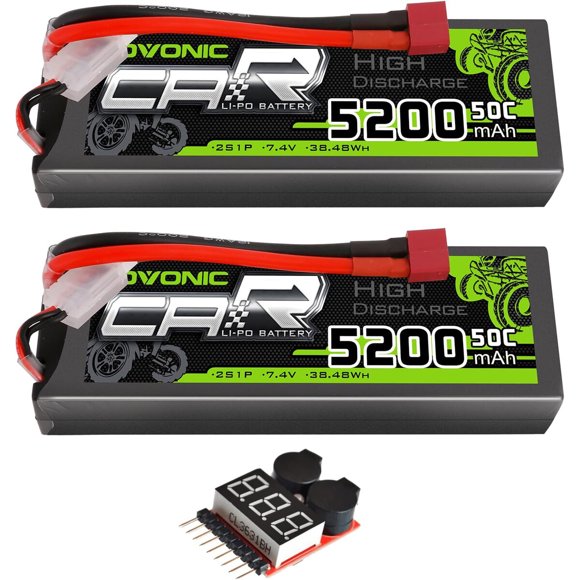 Batería Lipo OVONIC 2S 5200mAh 50C 7.4V para RC