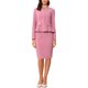 thumbnail image 1 of INSPIRE CHIC Traje de Mujer Conjunto de Regreso a Clases para Maestras Conjuntos de Negocios Blazer Peplum sin Cuello Traje Formal de Falda Lápiz Conjunto de 2 Piezas S Rosa Oscuro, 1 of 6