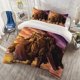 thumbnail image 1 of 3pcs Heavy Armor Warrior Sunset Print Bedding Set Duvet Cover + 2 Pillowcases, 1 of 1