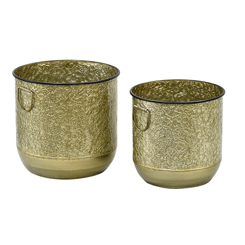 Muebles Santa Ana - Set 2 Maceteros Gold