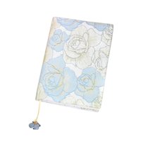 Magideal - Funda Para Libro Protector Para Tapa Dura Cubierta De Tela Y Forro Elástico Con Diseño Floral Que Protege De Arañazos Adecuado Como Regalo Para Lecto Azul