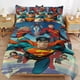 thumbnail image 1 of Superman Bedding Sets Ultra Soft Skin-Friendly Duvet Cover 3 Piece, Cute Comforter Cover Bed Set for Boys Girls Kids, 1 of 5