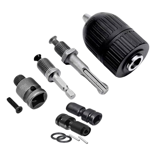 10 piezas 1/4 "vástago hexagonal 1/2-20 UNF montaje autoapriete cambio rápido conexión rápida herramienta de conversión de controlador de impacto para
