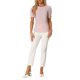 thumbnail image 2 of Blusa Floral de Manga Corta con Cuello Redondo y Fruncido para Mujer INSPIRE CHIC Rosa Floral L, 2 of 6