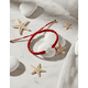 thumbnail image 2 of Pulsera hilo mano de fatima plata fina con circones Rojo #2, 2 of 3