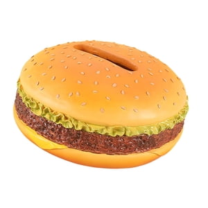 Magideal - Caja De Pañuelos De Hamburguesa, Soporte De Pañuelos De Escritorio, Decoración De Regalos, Caja De Pañuelos, Caja De Papel Higiénico, Servilletero Par Hamburguesa Redonda