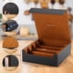 thumbnail image 3 of Caja de Almacenamiento para Cartas Komick 3000+ Cuero PU Negro/Oro, 3 of 6