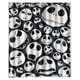 thumbnail image 1 of Cortina de ducha de calavera de Pesadilla antes de Navidad, juego de cortina de baño con ganchos, tamaño 60 x 72 pulgadas, 1 of 3