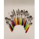 thumbnail image 3 of Juego de cubiertos de acero inoxidable Gypsy Color Rainbow, 16 piezas, 3 of 9