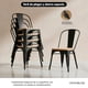 thumbnail image 3 of Pack 4 Sillas Tolix Negras De Madera Comedor Venhouse, 3 of 8