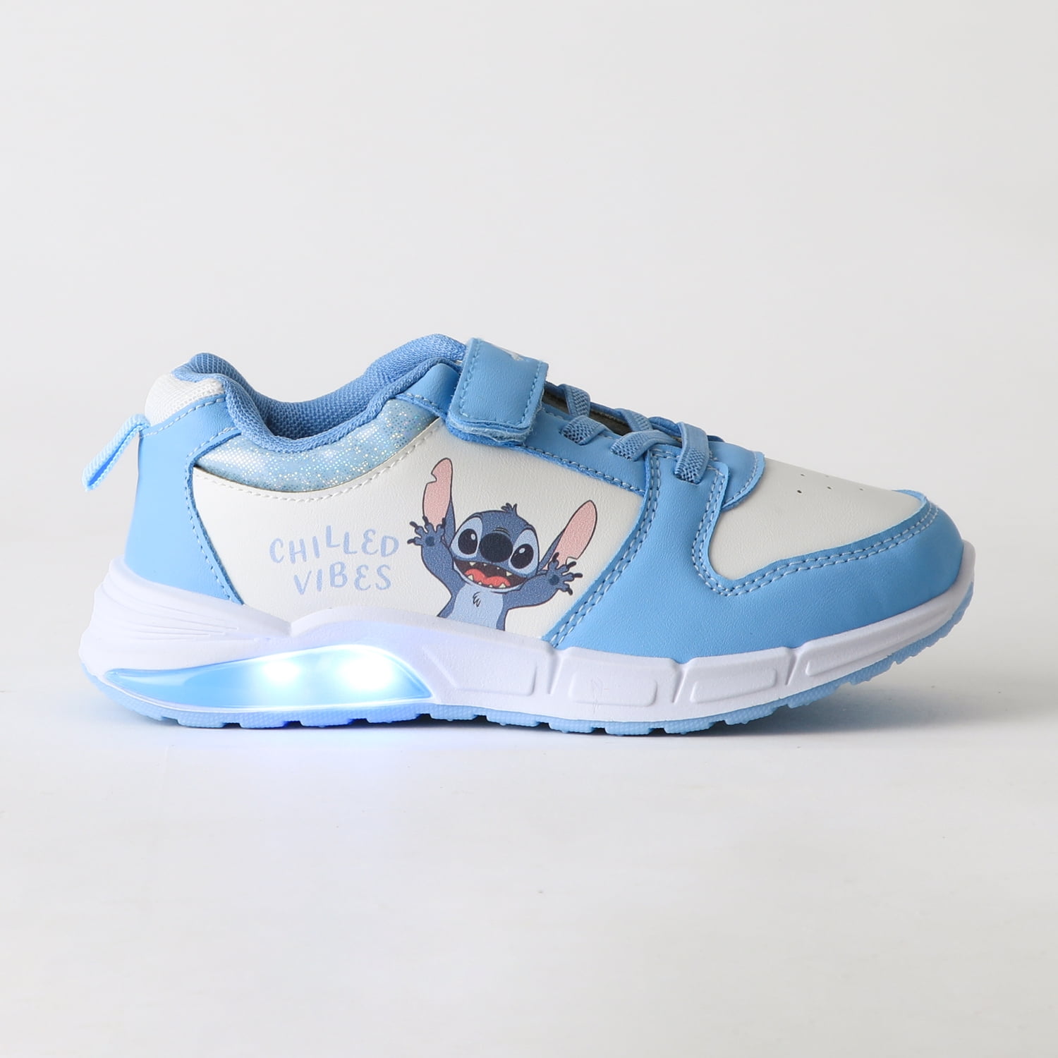 Zapatilla Luces Niña Velcro Lilo & Stitch Azul Disney