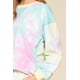 thumbnail image 3 of Saronite Top de Jersey de Manga Larga con Estampado Tie-dye, Color Morado Limón (para Mujer), 3 of 4