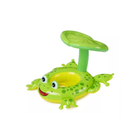 Genérico - Flotador Con Techo Rana Inflable Bebés 6-24 M Verde