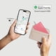 thumbnail image 3 of Tarjeta rastreadora para billetera Spotminders Apple MFi IP68 rosa, 3 of 9