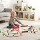thumbnail image 4 of Set de pista de tren de madera SainSmart Jr. 62 piezas con puente y 3 trenes, 4 of 5