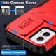 thumbnail image 2 of Funda Resistente para Motorola Moto G Power 5G 2024 con Tapa Deslizante y Protección Militar Rojo, 2 of 6