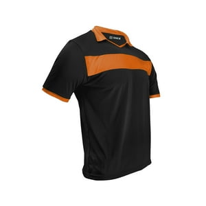 Snix - Polera De Futbol Zid Negra Franja Naranja Talla L