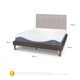 thumbnail image 3 of Cama Europea Curve Alaska 2 Plazas Bd Respaldo Tigris, 3 of 11