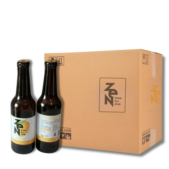 12 Pack Zen Kombucha Mango